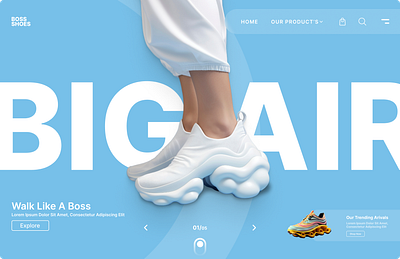 BOSS SHOES branding ui