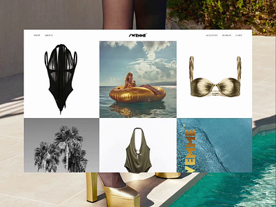 E-commerce website on Shopify animation clothes ecommerce ecommerce website fashion inspiration landing page modern shop shopify shopify designer shopify store store summer swim swimwear ui ux web design website