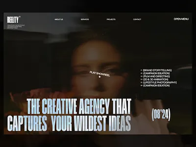 Creative agency website ~ Landingpage agency agency design agency webdesign agency website clean creative agency minimalistic portfolio