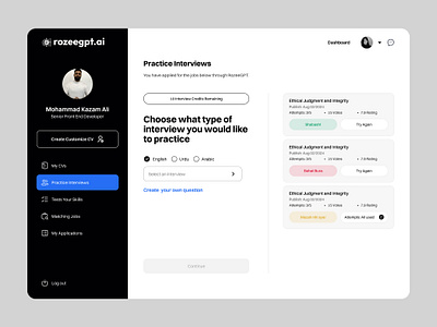 Dashboard UI dashboard ui design