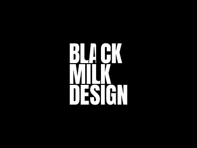 Black Milk Design aistis black branding graphic design identity lithuania logo logo design milk minimal simple vilnius wordmark