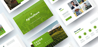 Agriculture Presentation Template clean design ui