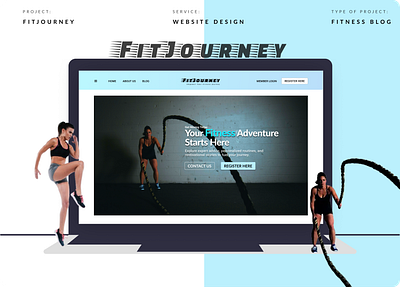 Fitness Blog - Landing Page branding graphic design logo ui