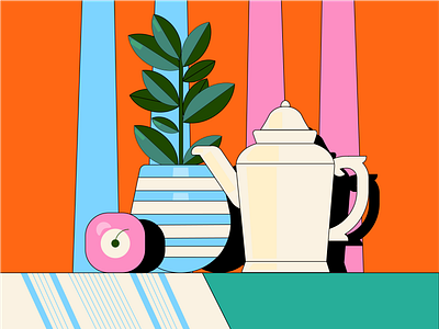 Still-life illustration vector