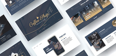 Coffe Shop Presentation Template Design design strategy