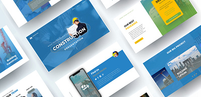 Construction Presentation Template presentation portfolio