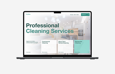 Cleaning Services Landing Page 3d animation branding figma graphic design logo mockup motion graphics ui web development webflow website