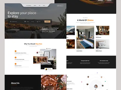Hotel website animation app branding design graphic design graphics hotel illustration logo mobile app ui uiux ux website