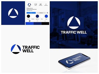 Logo Design for SEO and Advertising Agency TrafficWell branding brandlogo digitalmarketing leadgeneration logo logodesign marketing seo trafficwell