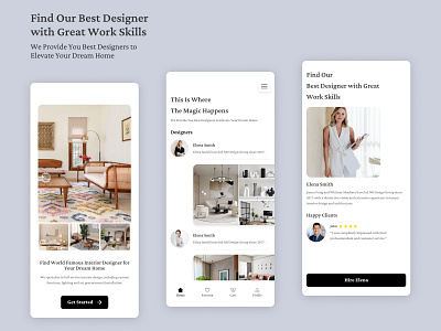 Interior Designers App designer interior ui