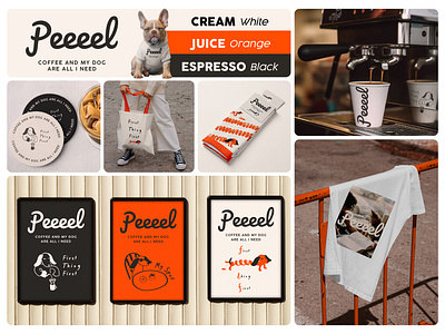 Peeeel Coffee Branding application branding graphic design illustration logo typography