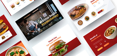 Food & Resto Presentation clean design design design strategy educational slides google slides design google slides template illustration marketing presentation presentation layout ui