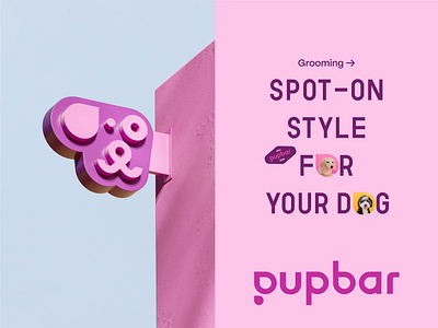 Pupbar Branding and Packaging Design - Pets 3d animation brand identity branding design dogs emblem graphic design icons illustration label logo logo design logo mark mobile app motion graphics packaging pet pet branding pets