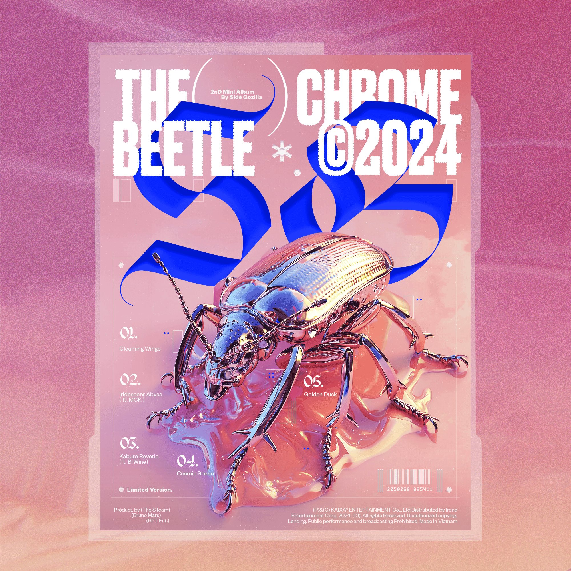 Poster ©01 - The Chrome Beetle branding desgin design graphicdesign illustration inteface kaixapham typography ui ui ux design