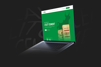 Lalit Cement Website Landing Page Design branding design graphic design illustration logo motion graphics ui ux vector web website