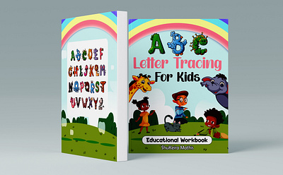 "Letter Tracing For Kids" Cover Design book book cover bookcover branding cover cover design design graphic design illustration