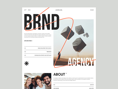 Website Design. Brand Agency agency brand branding corporate design landing studio ui ux web website