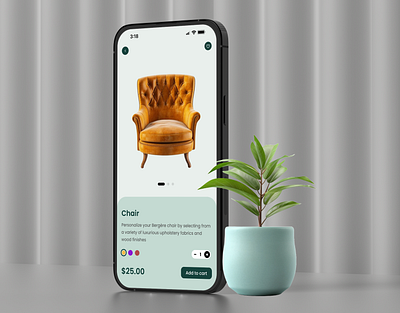 Perfect Furniture Companion App 🛋️✨ best mobile app design ecommerce application furniture application graphic design mobile app mobile application ui uidesign uiux vector