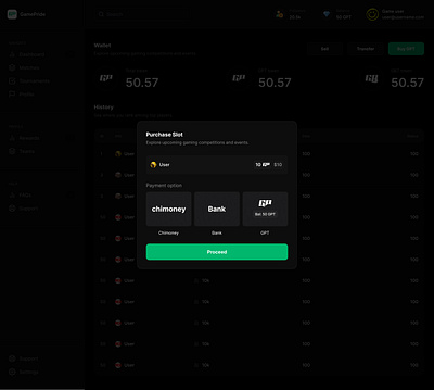 Purchase Slot bank blockchain crypto dashboard design illustration landing page purchase ui web3