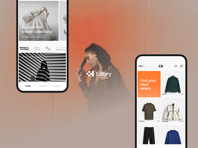 Edibry - Fashion Mobile App | Shopping Made Easy checkout fashion home interface mobile app product design shopping ui ux