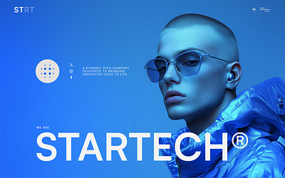 STARTECH - Startup Webflow Template 3d agency animation branding business creative agency design digital products fashion clothes graphic design interaction design logo motion graphics start up tech fashion tech gadgets technology ui ux webflow