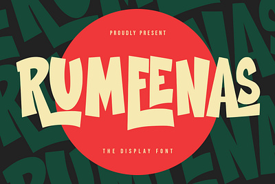 Rumeenas Display Font animation branding font fonts graphic design logo nostalgic