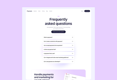 Paywave creative design design fintech framer payment template ui