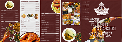 Food menu branding coreldraw design graphic design typography