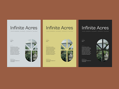 Infinite Acres - Poster Visual Identity 🌱 brandidentity graphicdesign infinite acres logodesign onlogo visualidentity