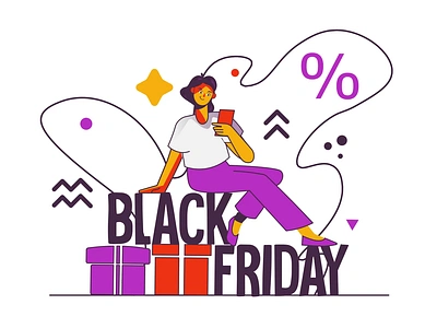 Black Friday Sale 2D Animation 2d advertisement advertising animation black friday digital marketing discount ecommerce flat holiday illustration marketing motion online shopping promotion sale shopping shopping cart shopping girl woman