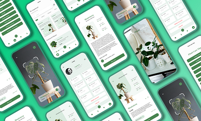 Plant mobile app mobile app mobile screens plant uiux