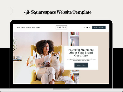 Squarespace 7.1 Template Harper business website squarespace squarespace template squarespace website template template website web design kit web design mockup website design website template website theme