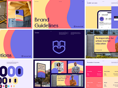 Brand Guidelines branding guidelines health health branding heart identity identity branding logo design mental health pattern saas shield social media tech branding