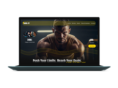 Fitness/Gym Website branding landing page logo site ui uiux design web