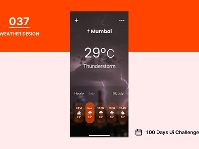 DAY-037 WEATHER DESIGN 100 days ui 100days 100daysofui appdesign daily ui challenge design ui user interface weather weather app weather design weather forcasr