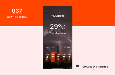 DAY-037 WEATHER DESIGN 100 days ui 100days 100daysofui appdesign daily ui challenge design ui user interface weather weather app weather design weather forcasr