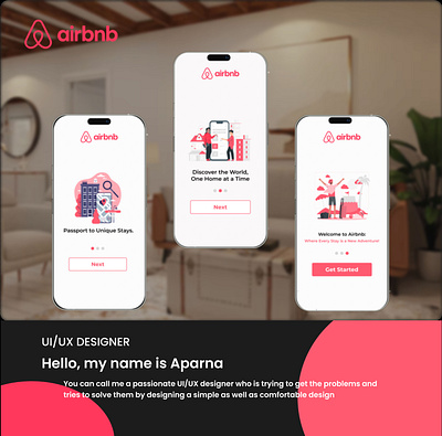 Airbnb Animated Shots animation branding design logo motion graphics prototyping ui ux