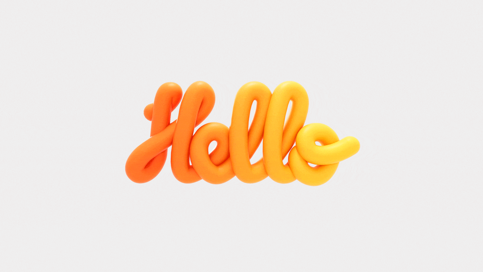 Hello 3d animation illustration motion motiondesign