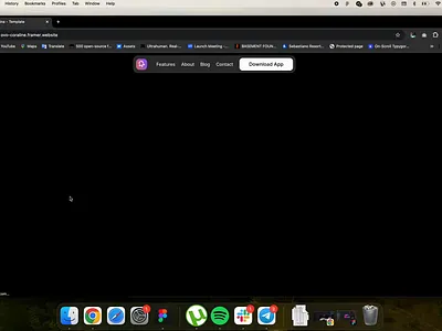 Coraline - Mobile App Framer Template branding dark saas hero design framer framer template graphic design hero hero dark saas hero section saas illustration landing logo mobile app saas template ui webflow website