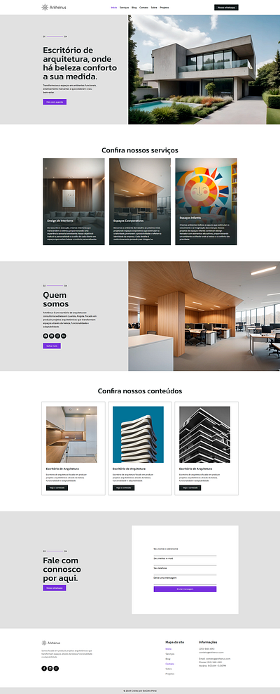 Site de Arquitetura branding logo ui