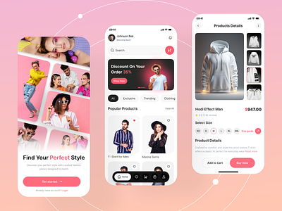 E-Commerce - Fashion App 3d preview app design awsmd buy clean ecommerce illustration market marketplace mobile ui mordan online shopping product product details product page shopify shopping cart ui ui ux ux