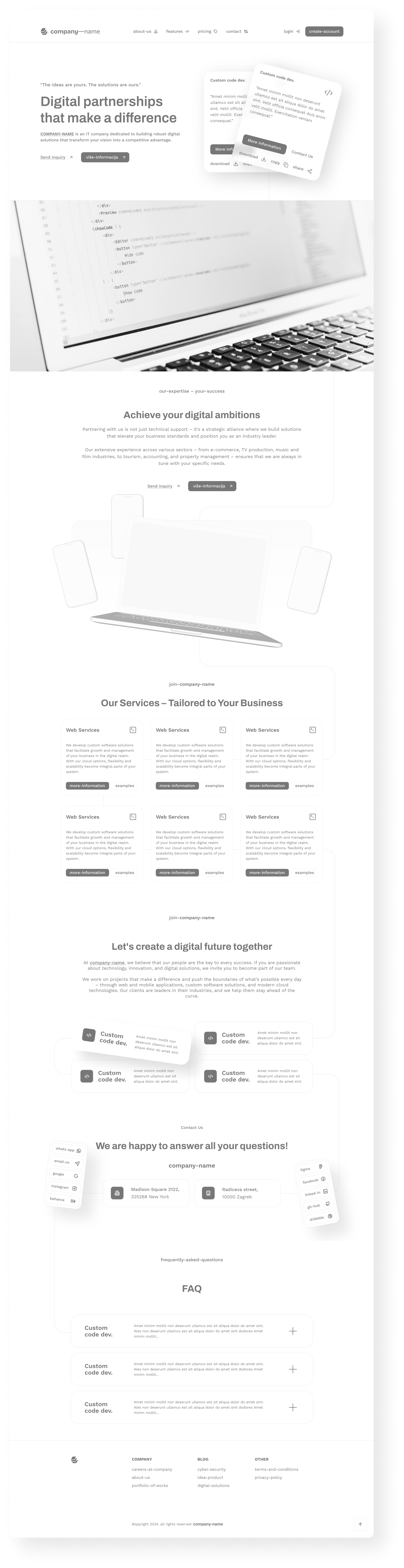 Example of Mobile, Web UI/UX Design