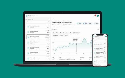 SenseGrid – Device Maintenance app application dashboard design device gateway helpdesk humidity iot management mobile panel product sensor simple temperture ui ux web webapp