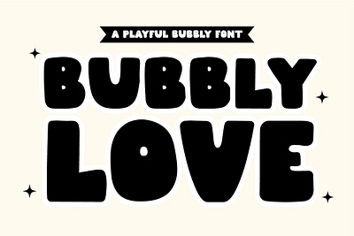 Bubbly Love A Playful Bubbly Font bold font bubble font bubbly font chunky font cricut font elegant bold font fat font font font typeface handwriting font handwritten font playful bubbly font procreate font thick font