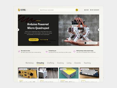 Desktop homepage concept carousel concept desktop feature homepage project slider ui