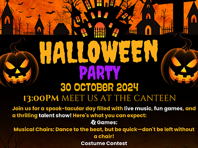 Halloween Party Poster advertising branding creative creativedesign design graphic design illustration social social media