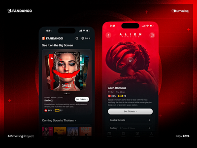 What if Dmazing Redesigned Fandango? appredesign creativestudio designcommunity designconcept designinspiration dmazing dmazingstudio fandango film interfacedesign minimalistdesign mobiledesign movieapp redesign uiux userexperience video