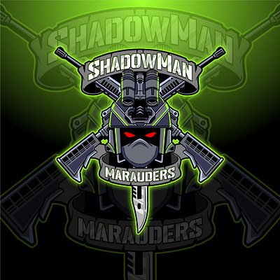 SHADOWMAN airsoft gun esport logo games logo sport