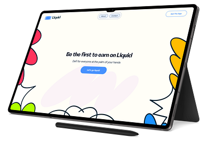 Liquid | DeFi in your pocket defi figma hero section ui