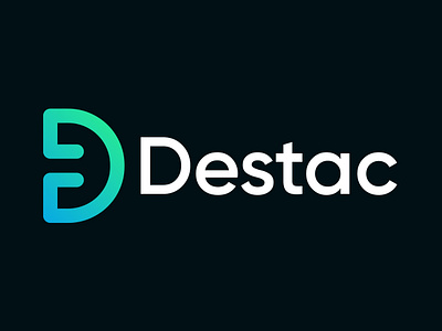 DESTAC- Logo Design Concept app blockchain branding creative crypto currency decentralized defi hola lab logo logo design logo designer market modern nfts slack startup token trust web3